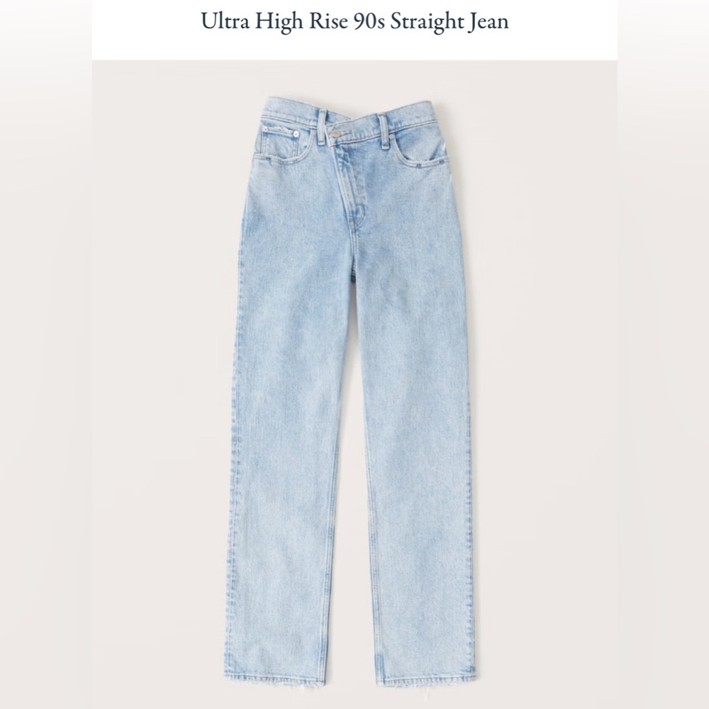 Abercrombie Ultra High Rise 90s Straight Jean